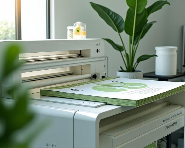 Umweltfreundlicher Druck mit Recyclingpapier und Bio-Tinten